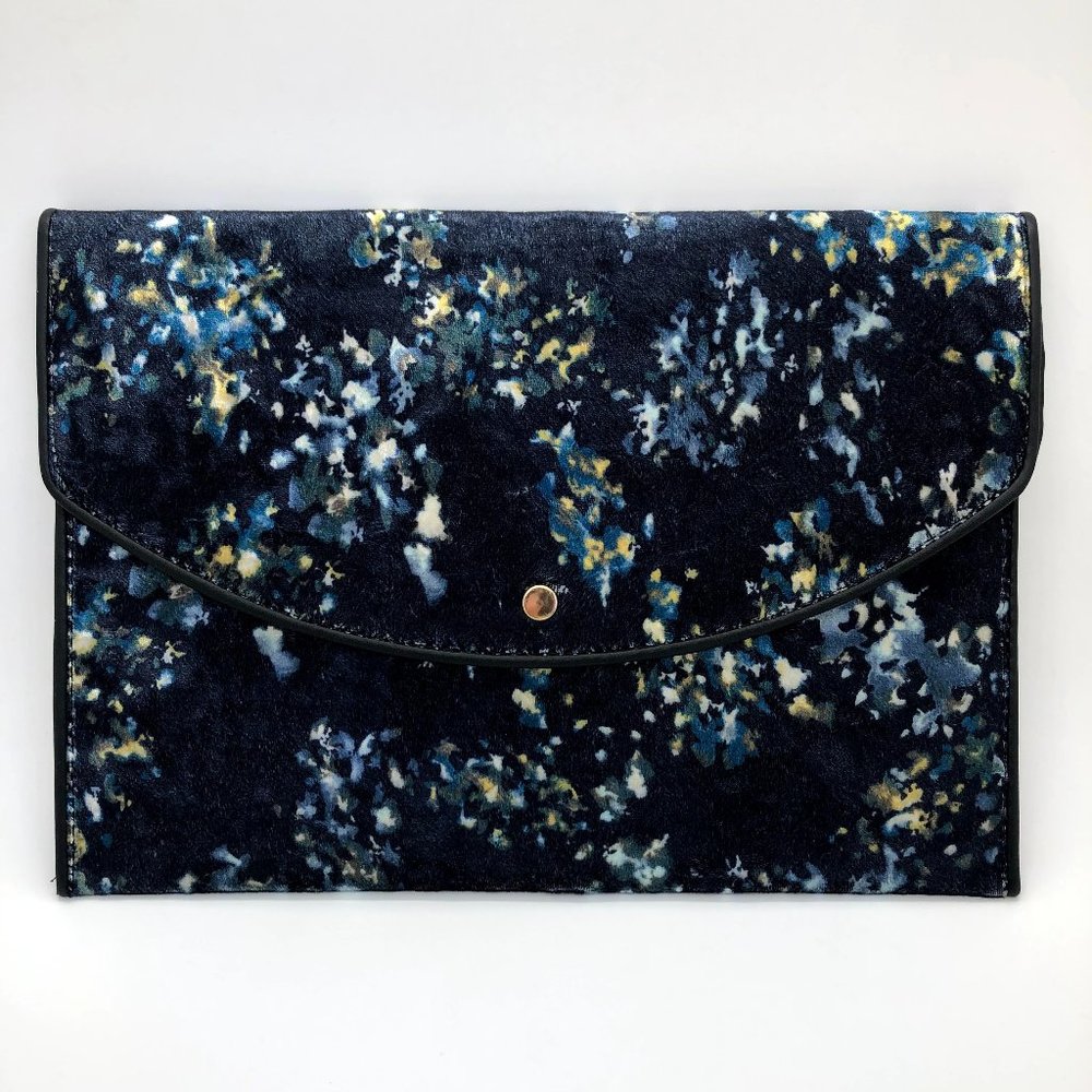 NWOT A New Day Abstract Velvet Clutch